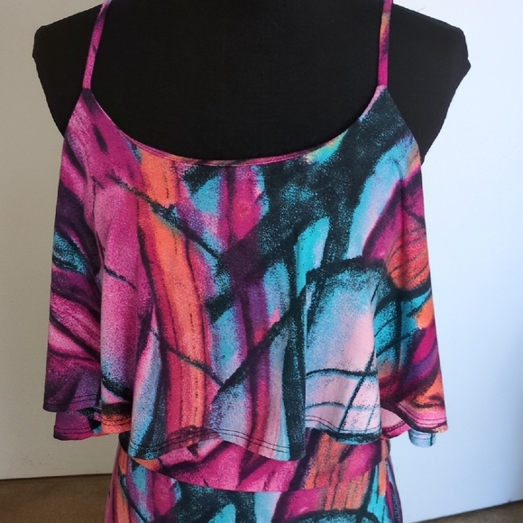 Copper Key Multicolor Abstract 2 Piece Top & Maxi Skirt Set - Picture 4 of 9